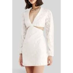 Revolve x Rumer rumer giselle cut out mini white size XS m3